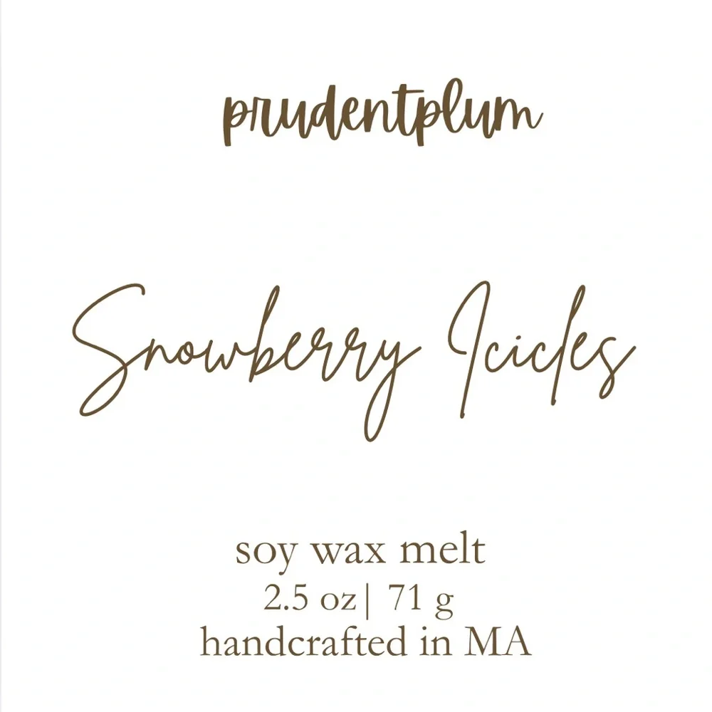 Snowberry Icicles Soy Wax Melt  2.5 oz | Melts For Wax Warmer Clamshell